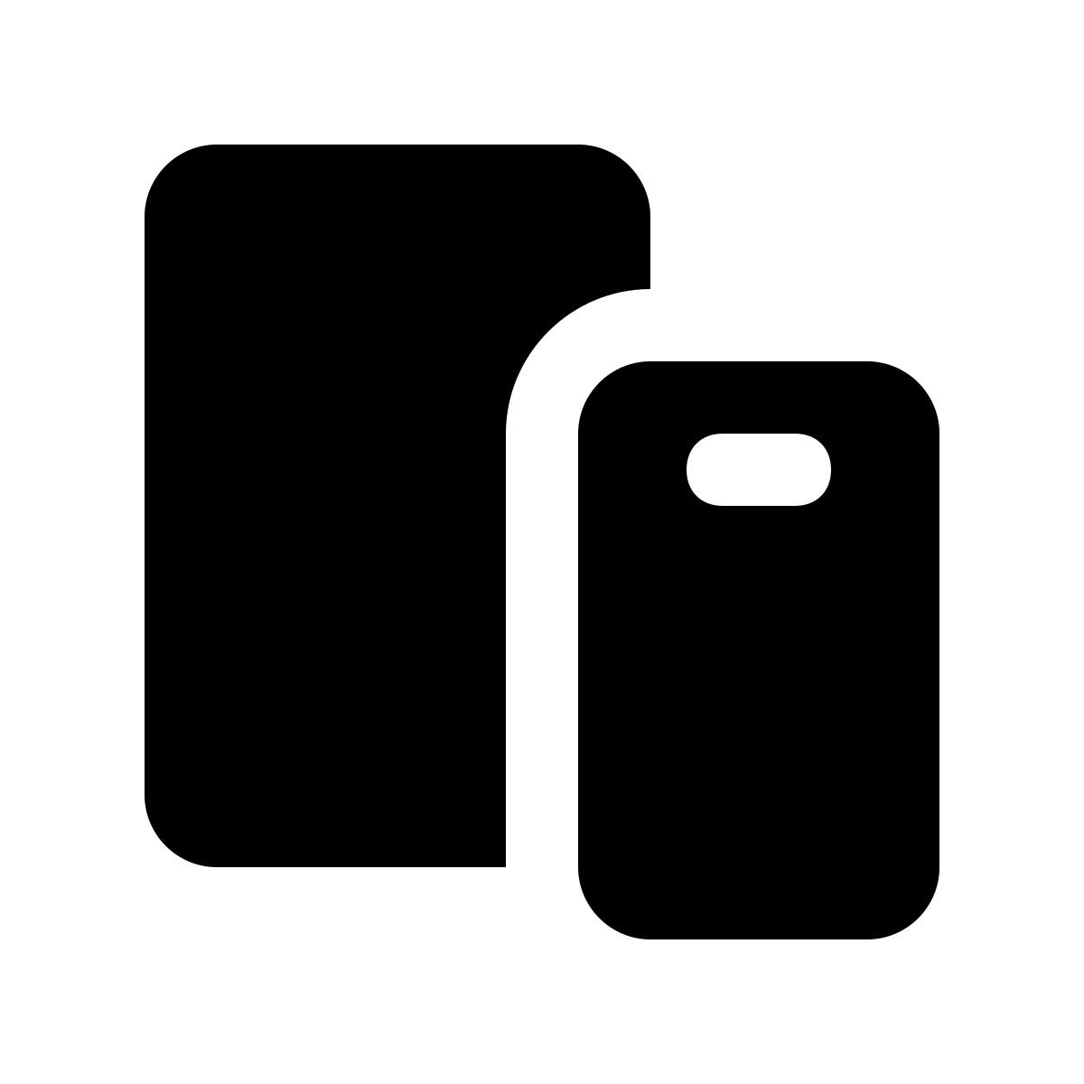 ios 17 glyph style smartphone tablet icon