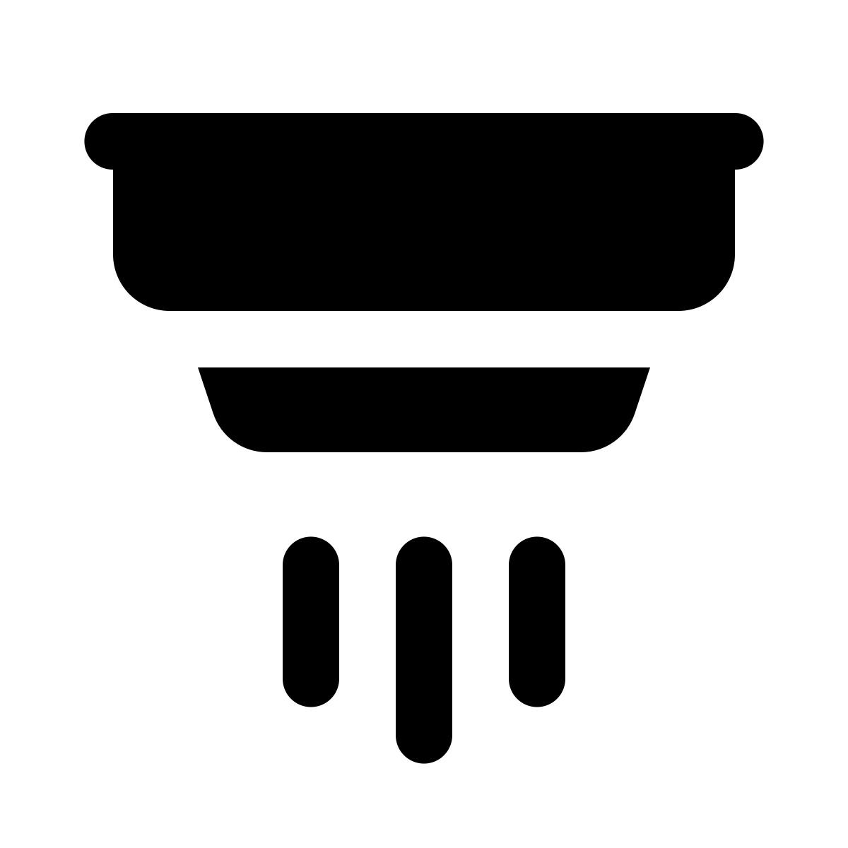 ios 17 glyph style rilevatore di fumo icon