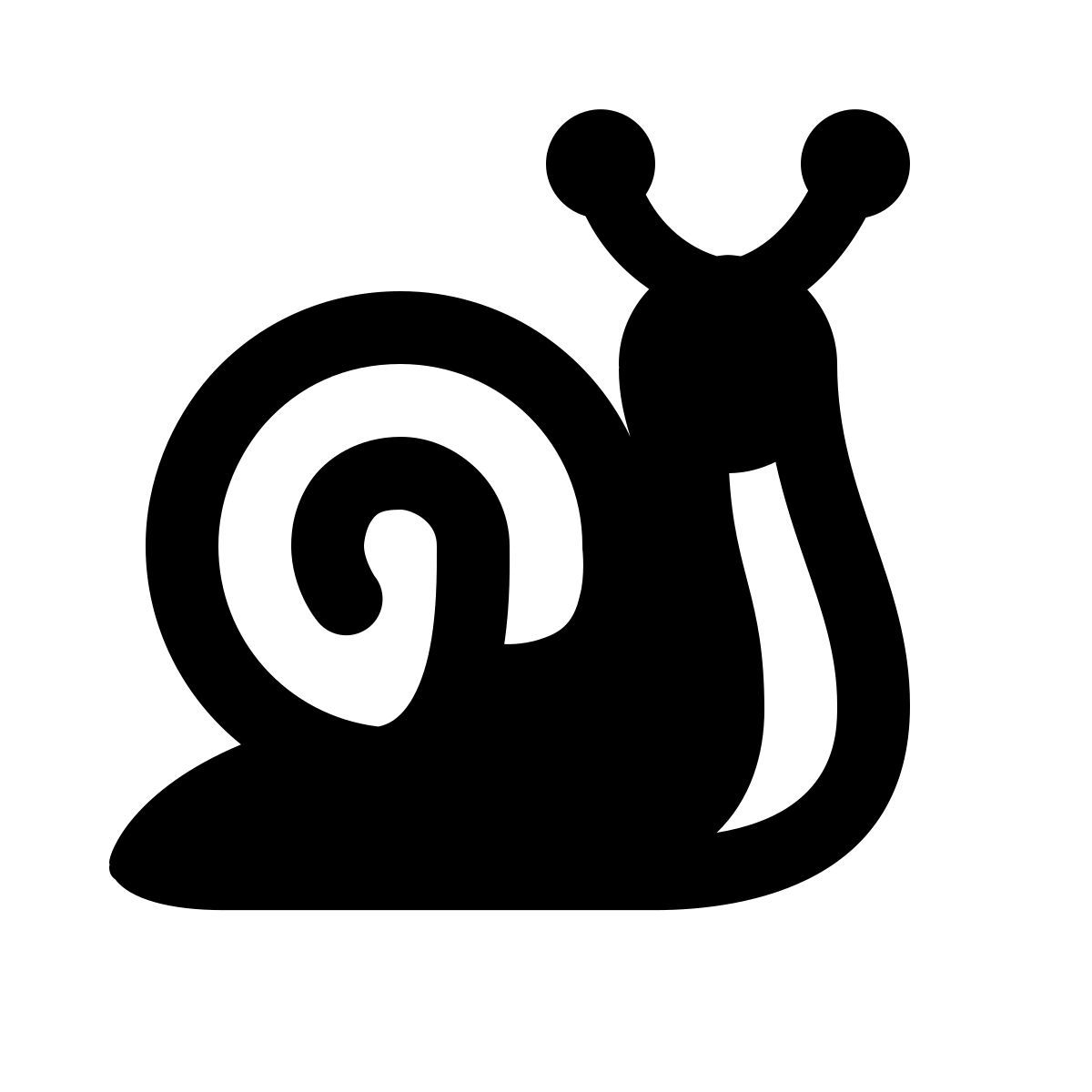 ios 17 glyph style caracol icon