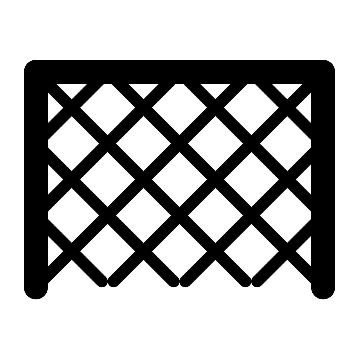 ios 17 glyph style gol de fútbol filled icon