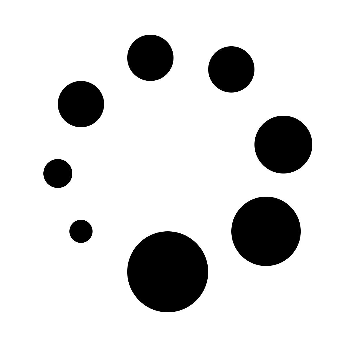 ios 17 glyph style 회 전자 프레임 (5) icon