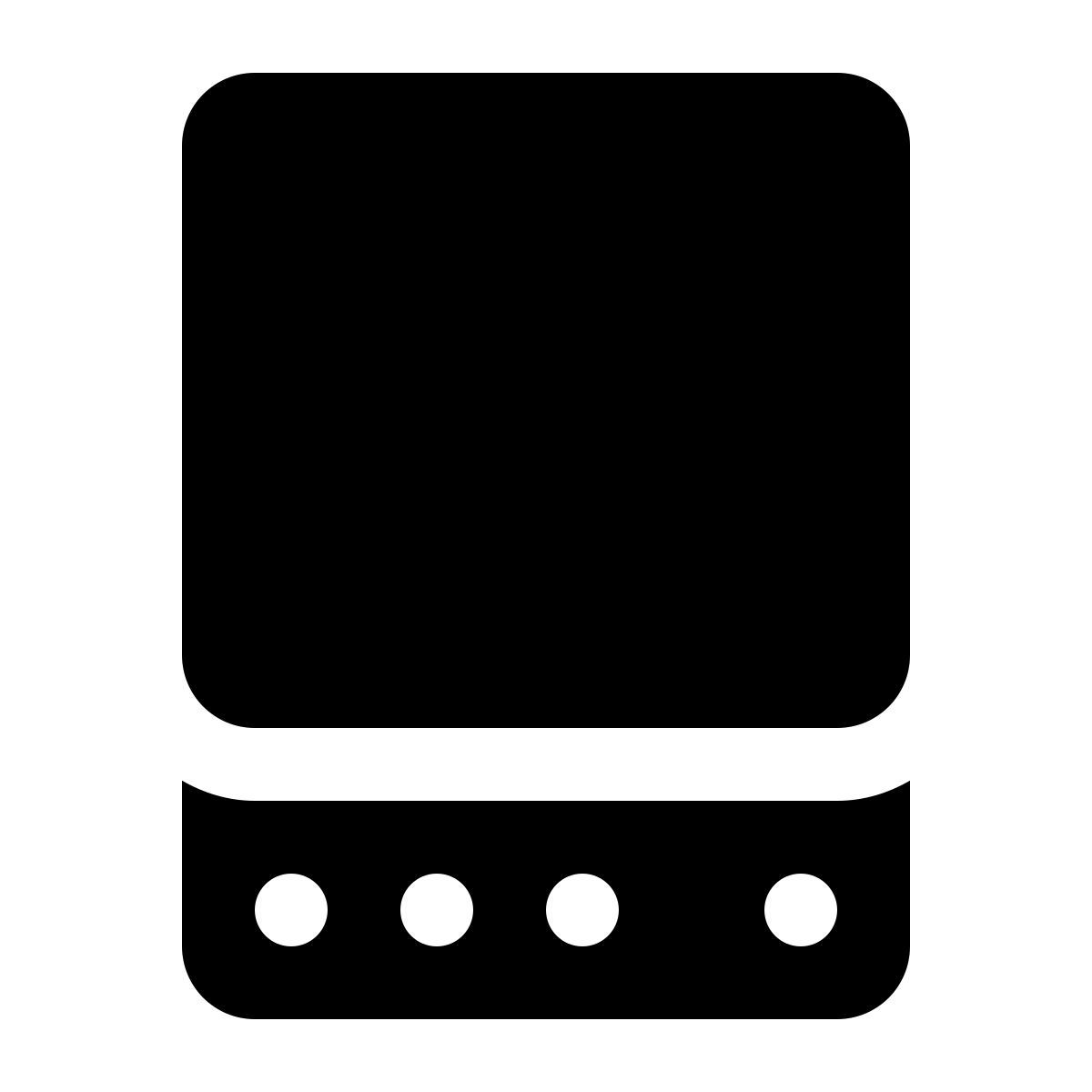 ios 17 glyph style 固态硬盘 icon