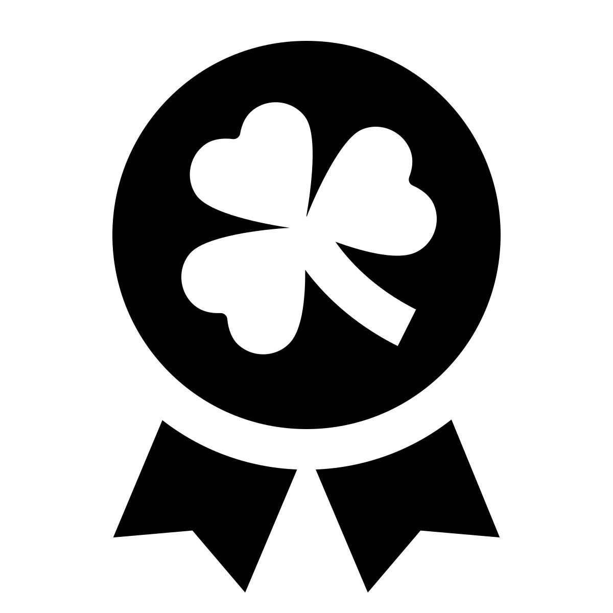 ios 17 glyph style día de san patricio icon