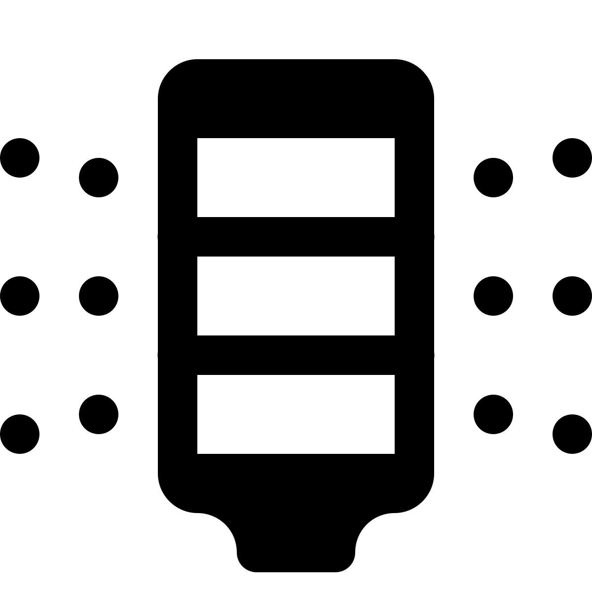 ios 17 glyph style 스택 라이트 icon