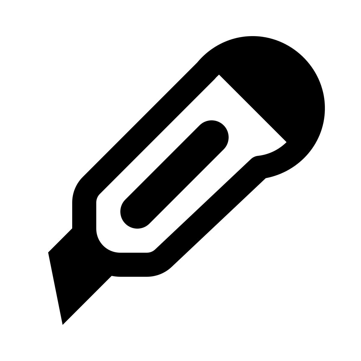 ios 17 glyph style stanley knife icon