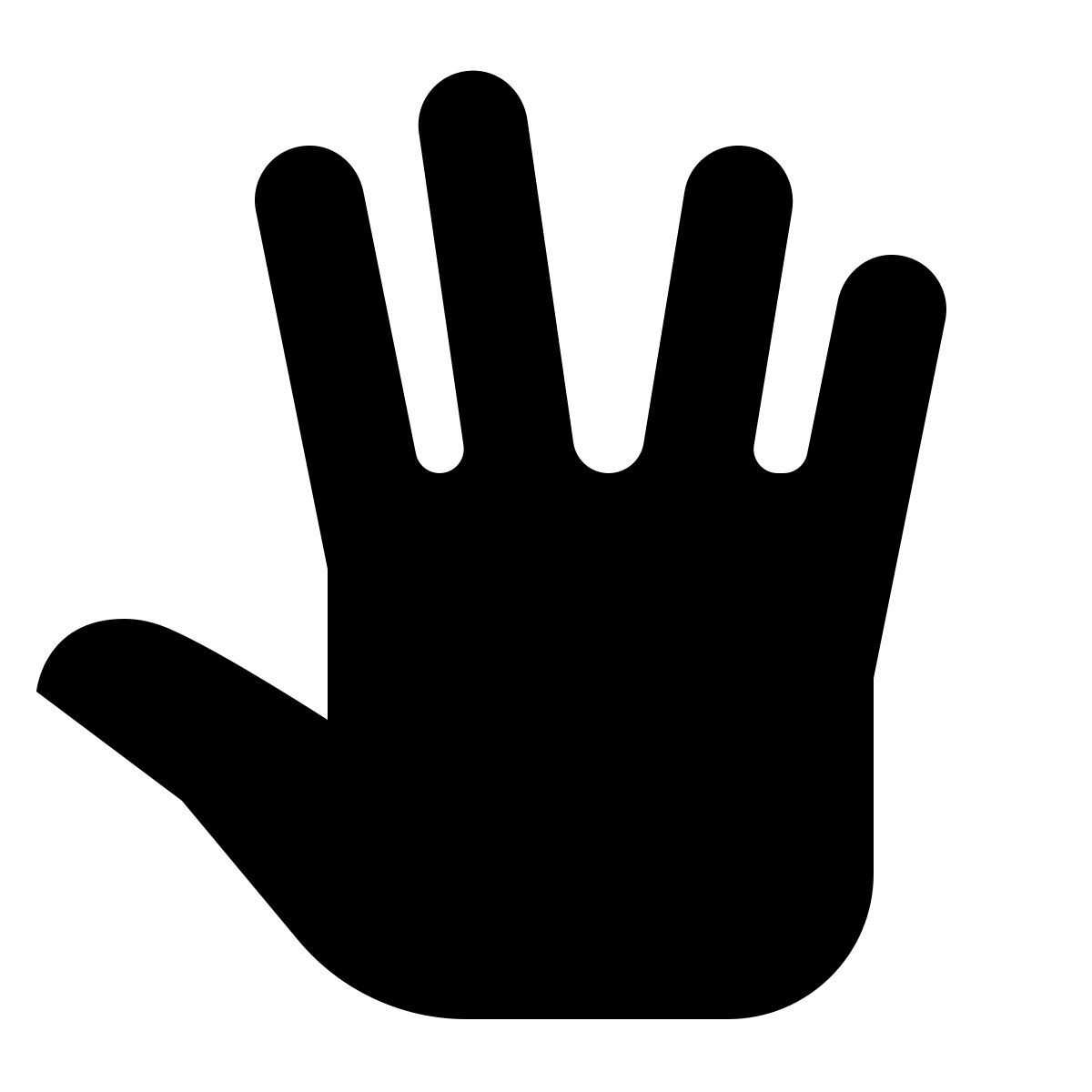 ios 17 glyph style 스타 트렉 제스처 icon