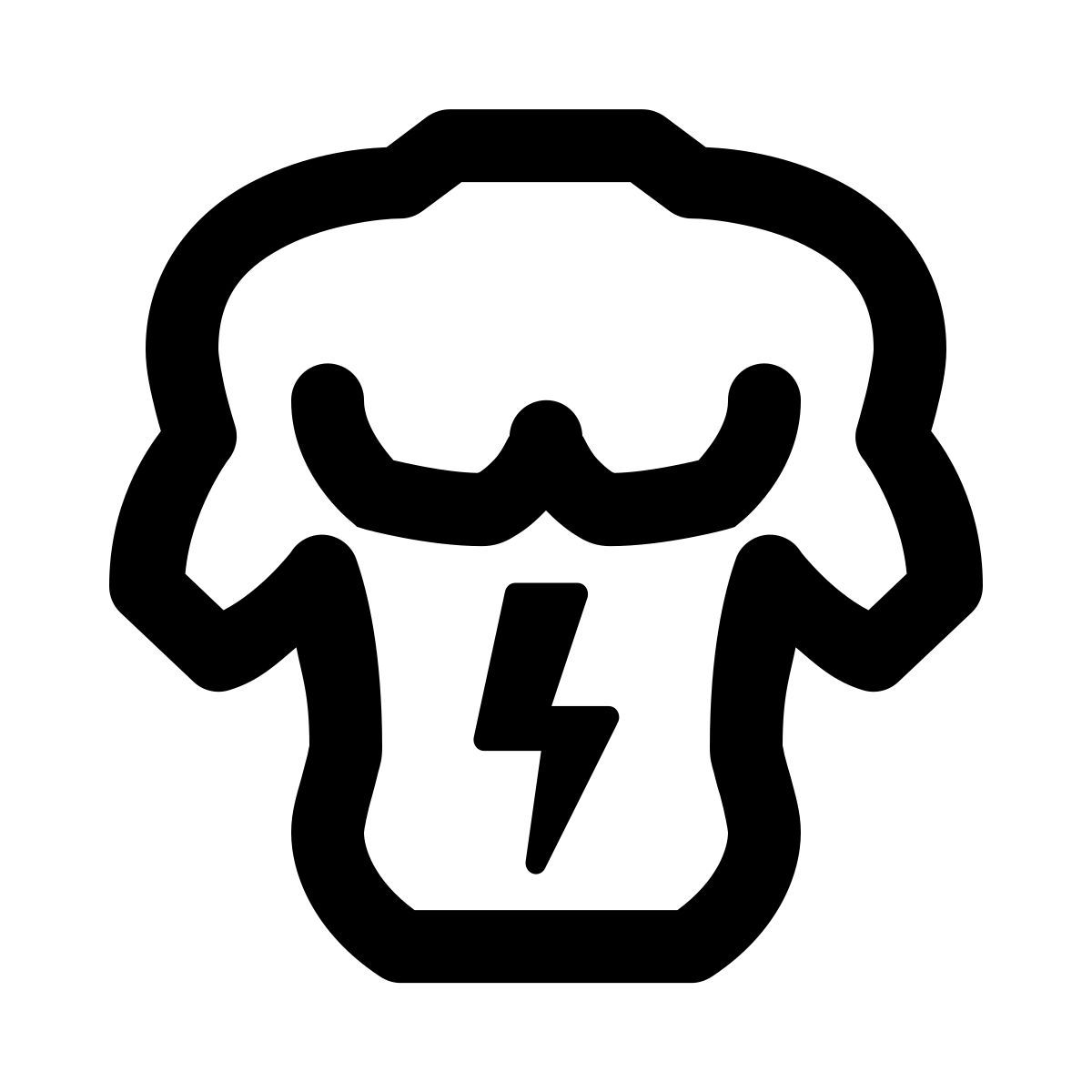 ios 17 glyph style 복통 icon