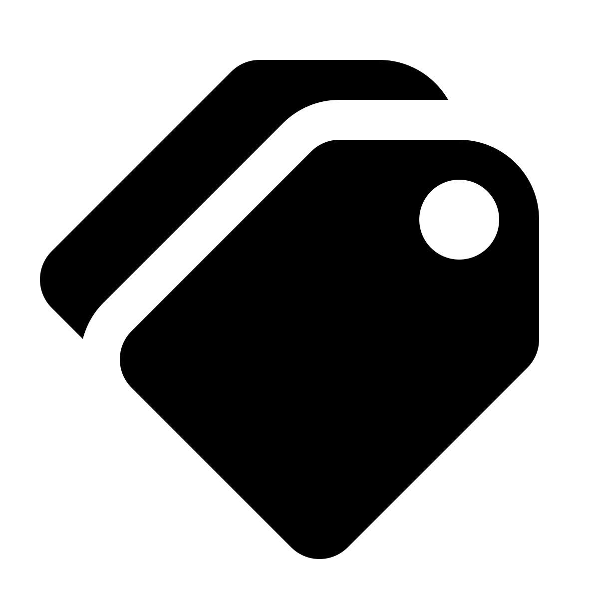 ios 17 glyph style etiqueta icon