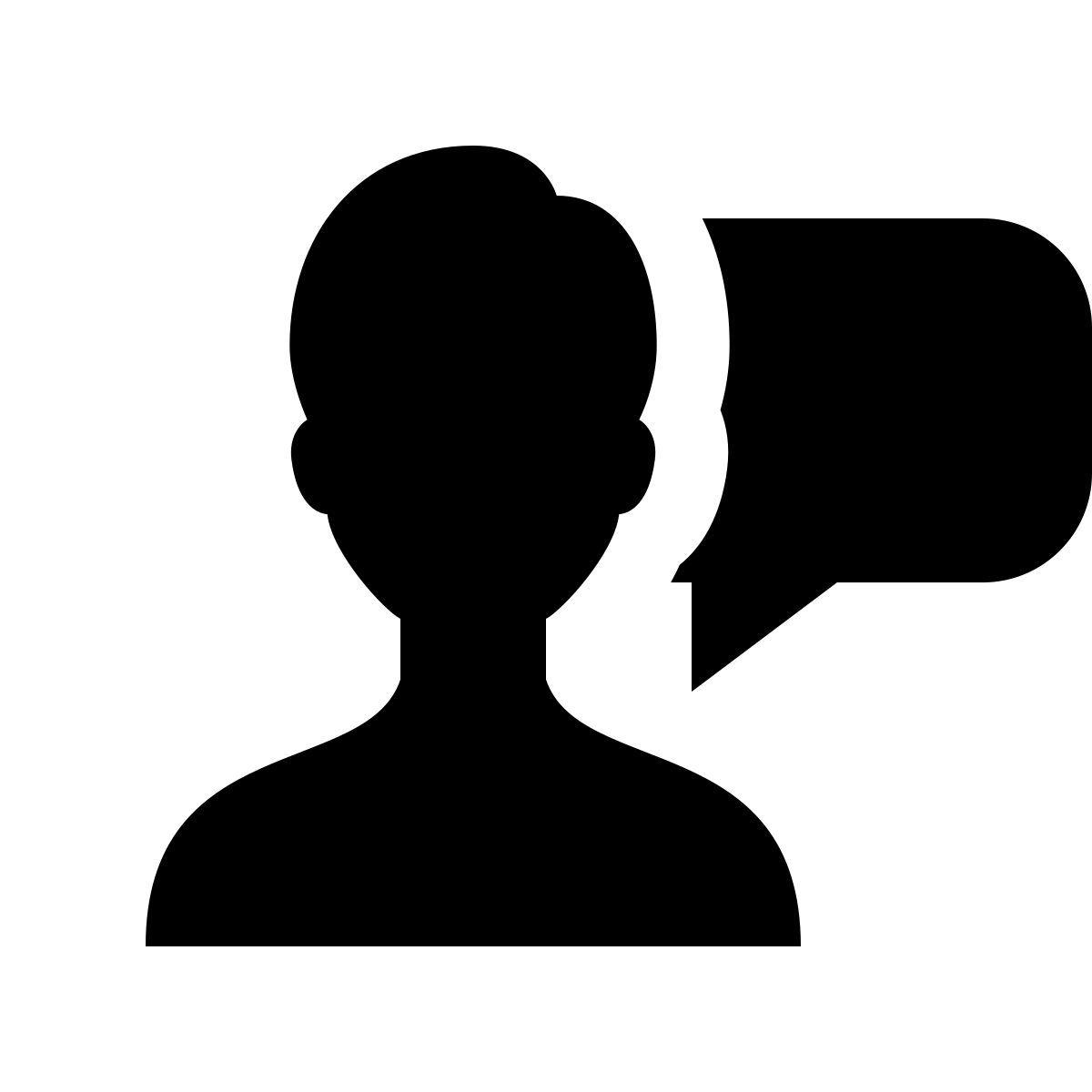 ios 17 glyph style 토크 남성 icon