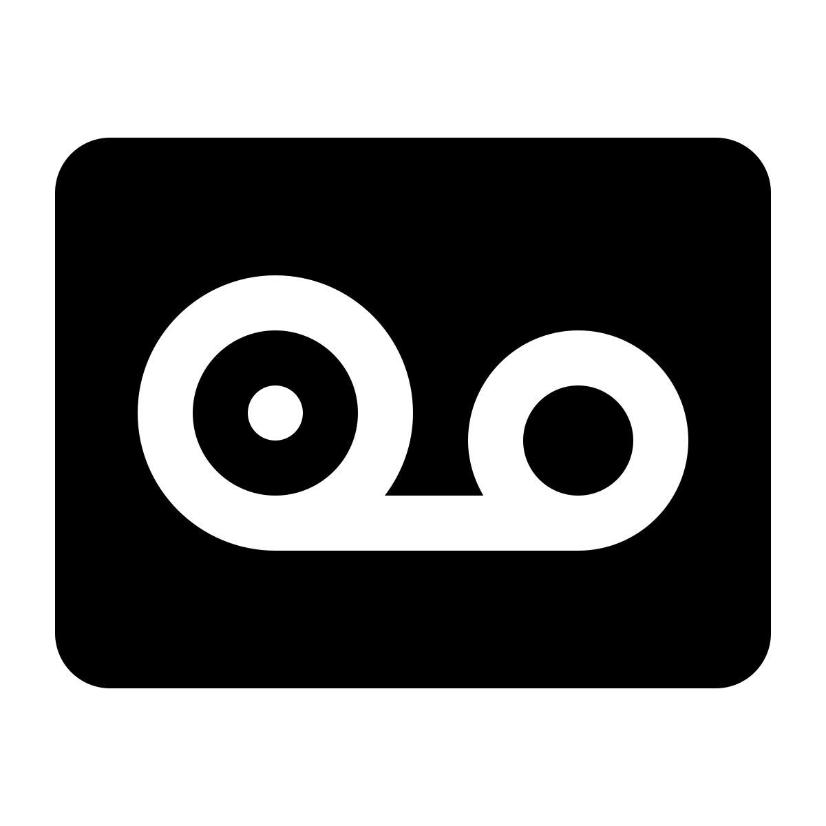 ios 17 glyph style 테이프 드라이브 icon