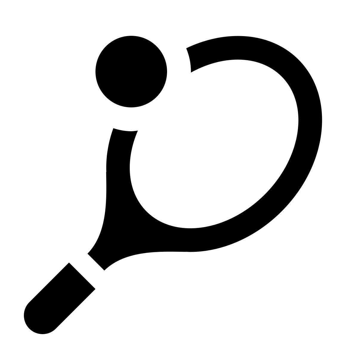 ios 17 glyph style 网球 icon