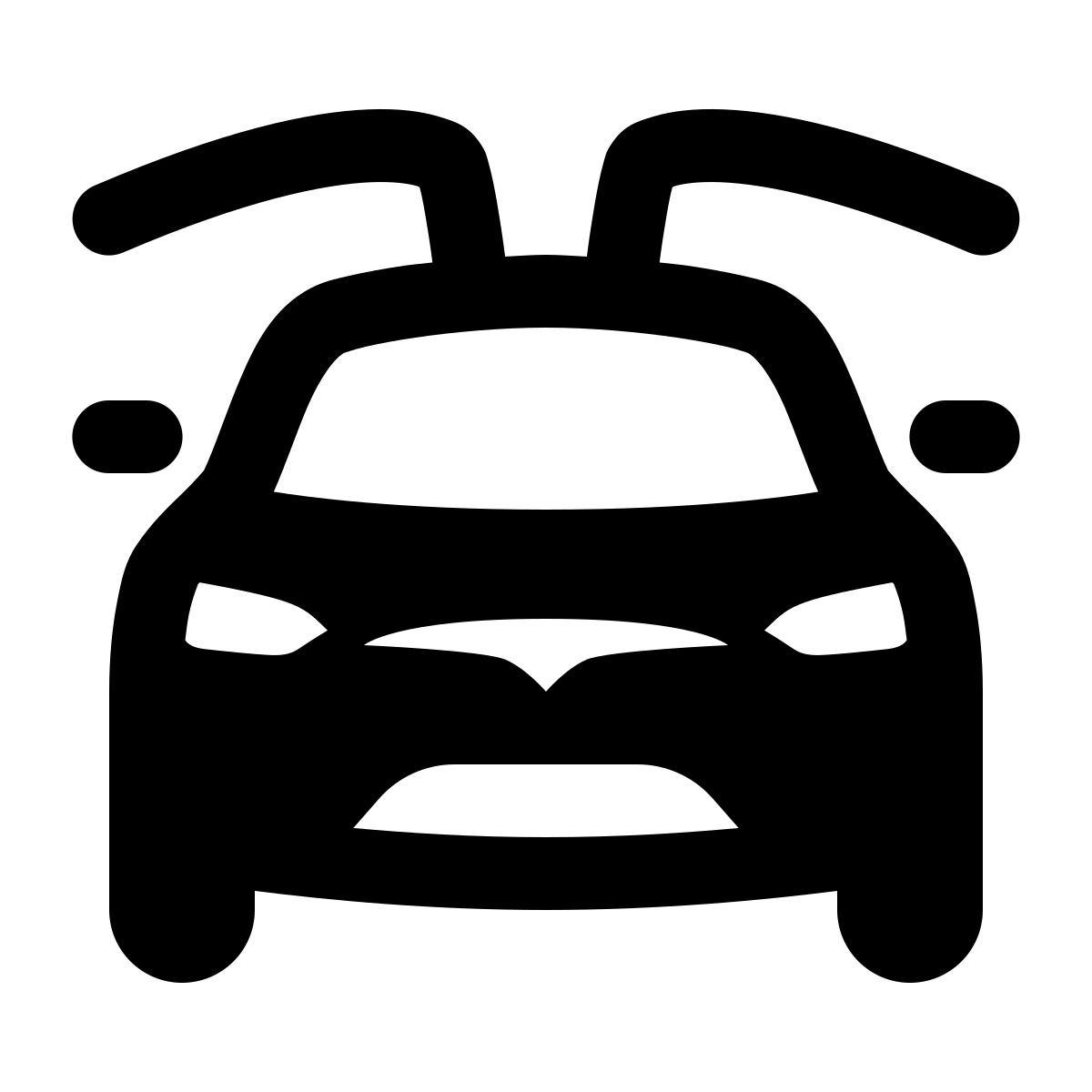 ios 17 glyph style 特斯拉x型 icon