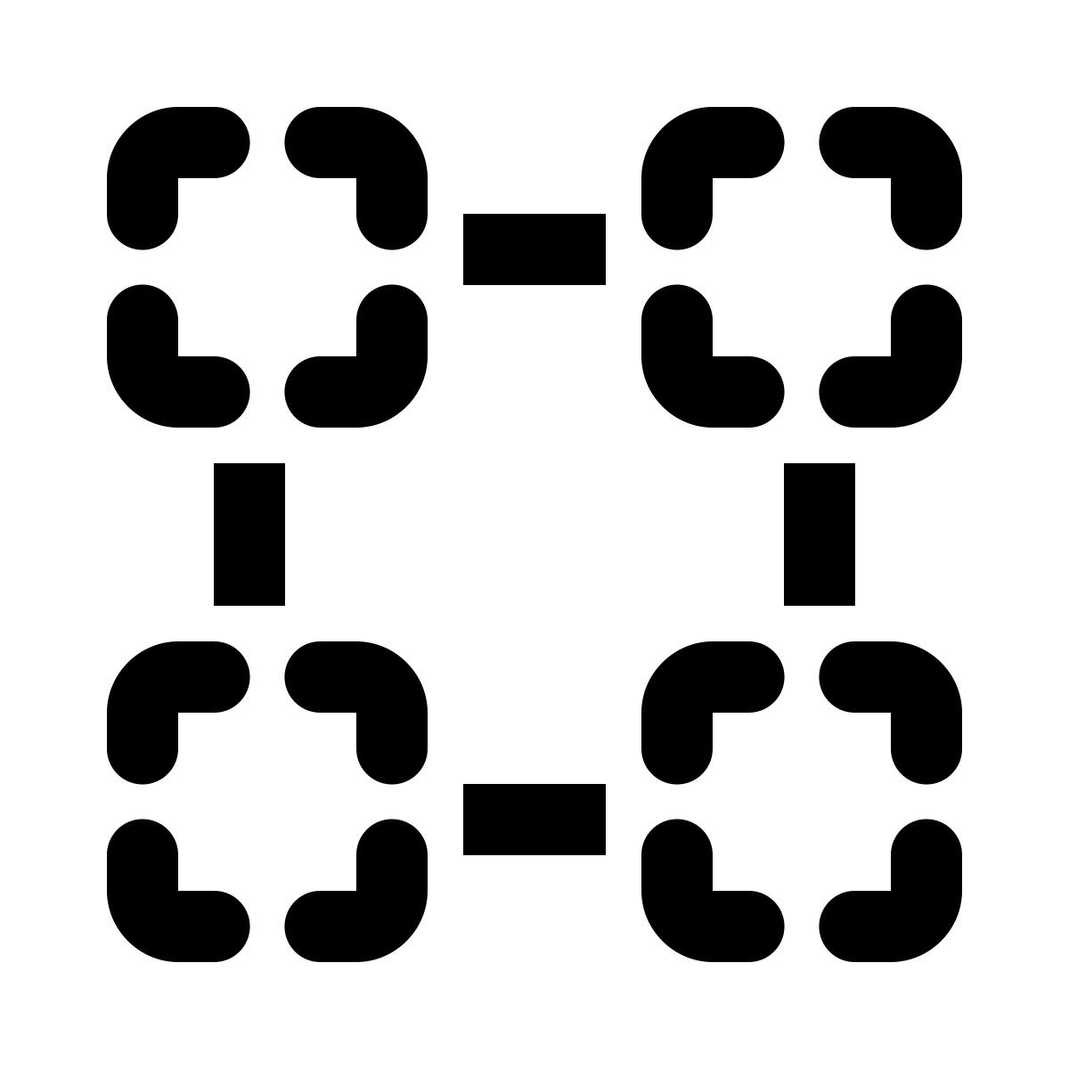 ios 17 glyph style red de prueba icon