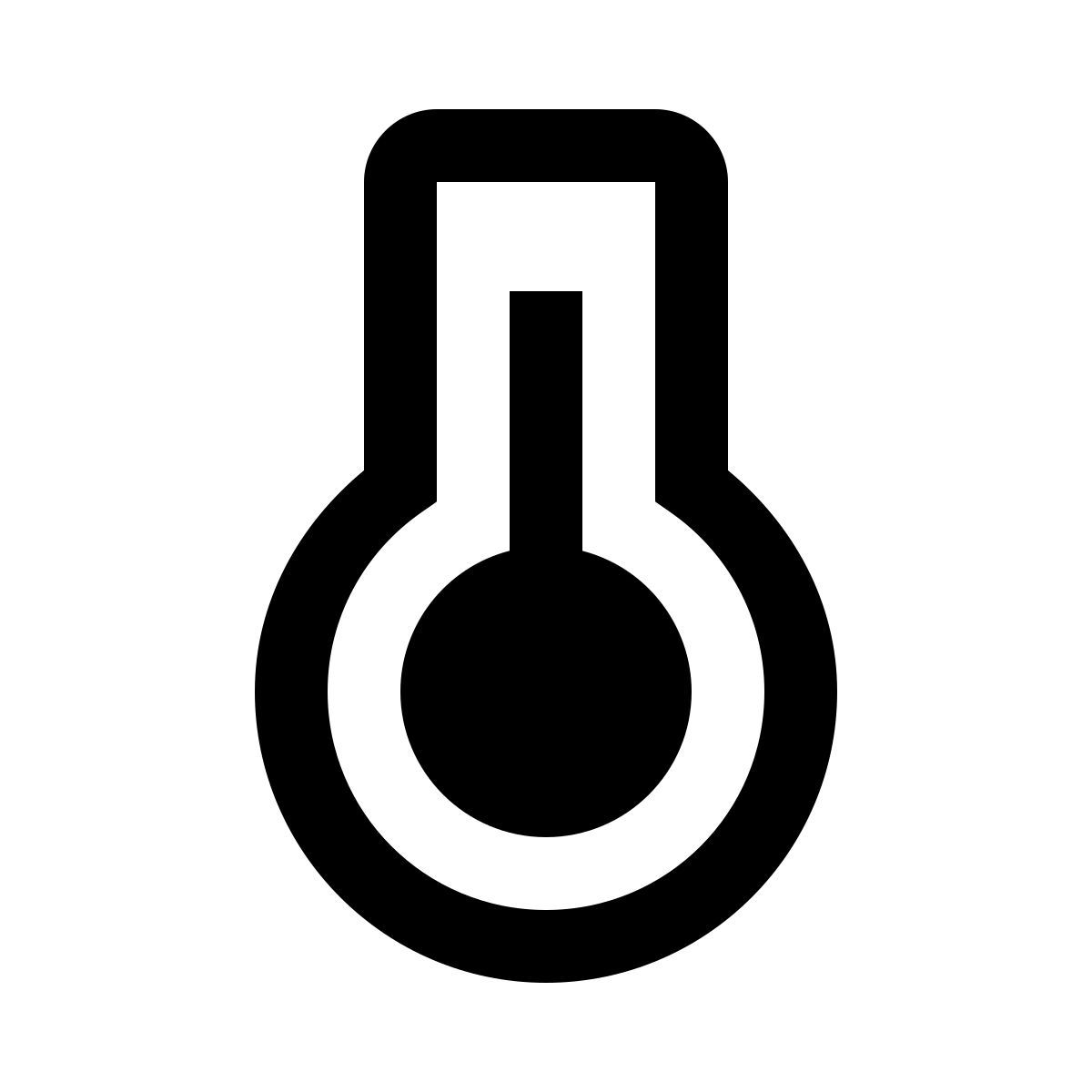 ios 17 glyph style thermometer icon