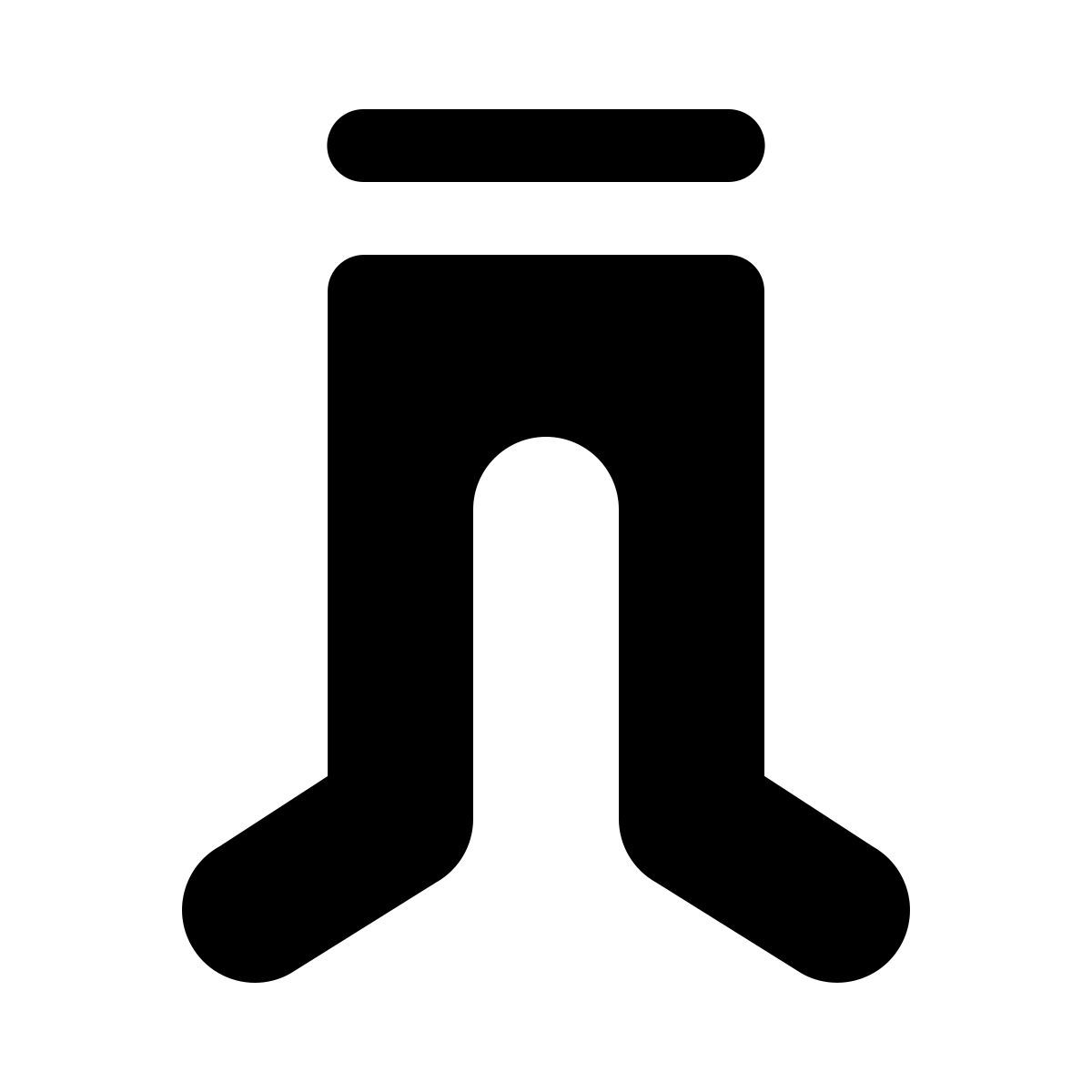 ios 17 glyph style tights icon