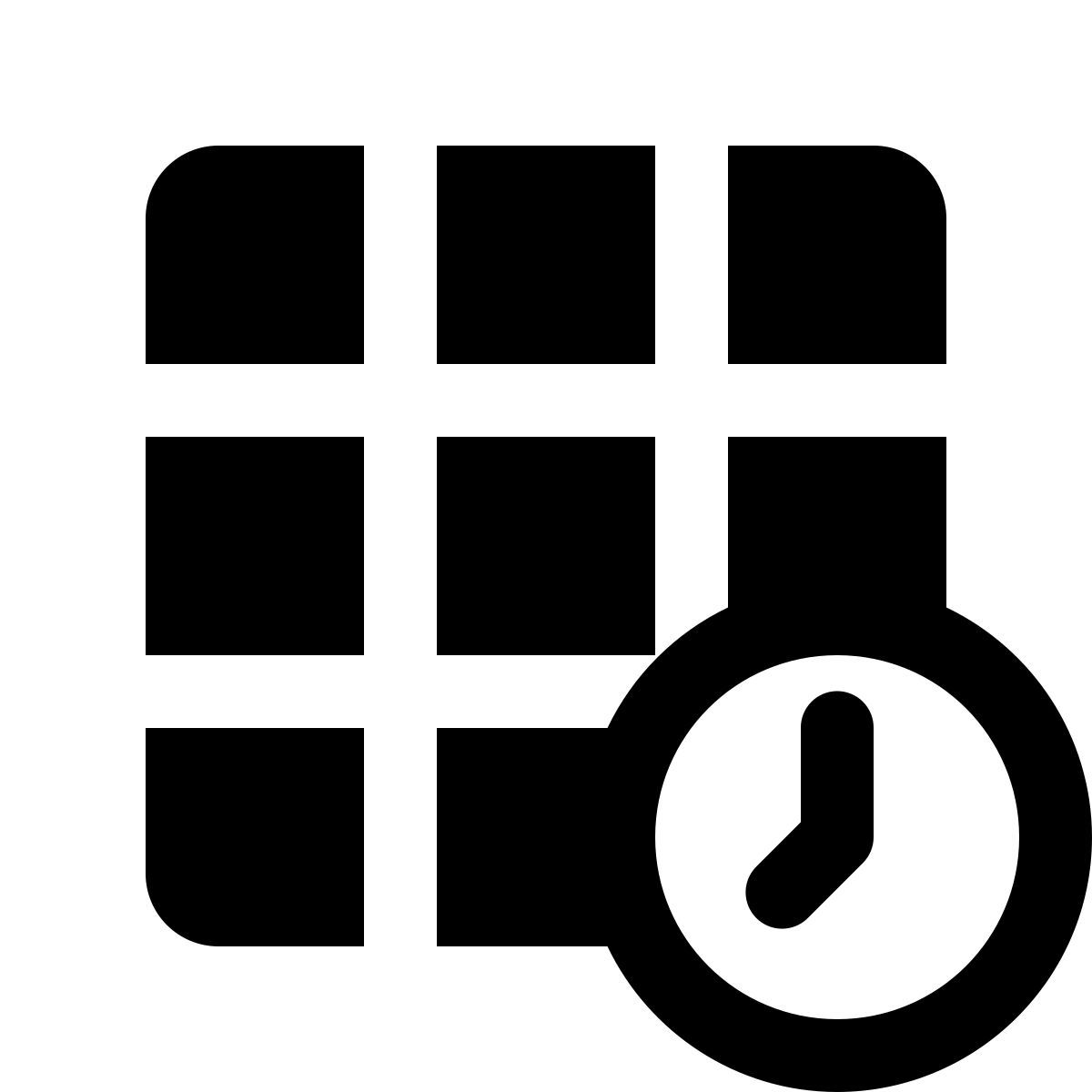 ios 17 glyph style 时间表 icon