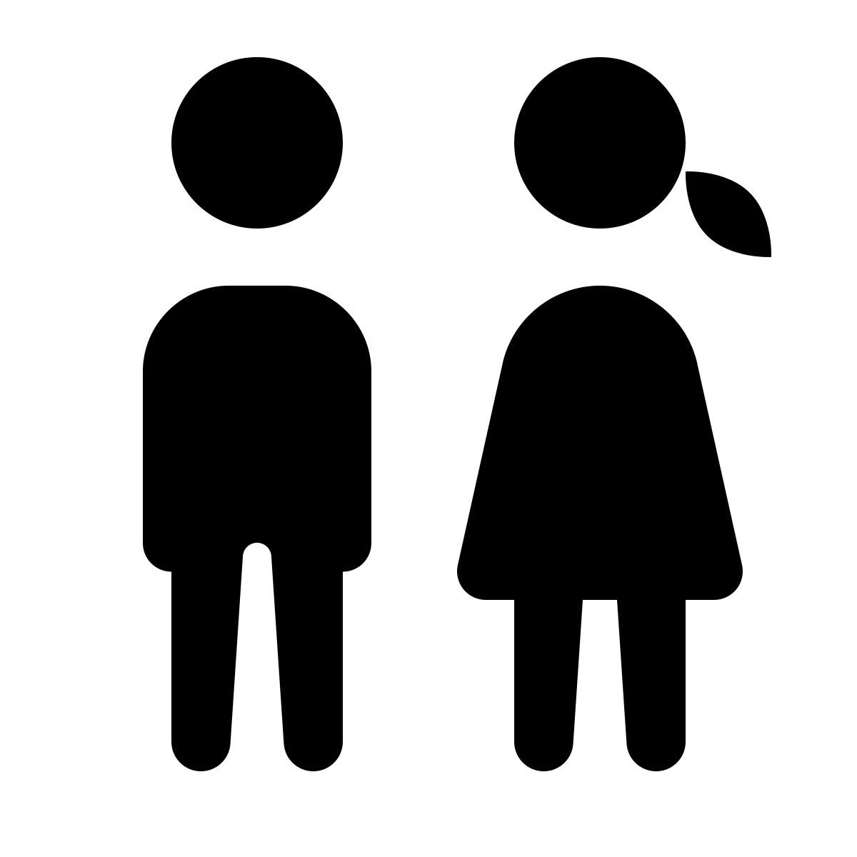 ios 17 glyph style 화장실 icon