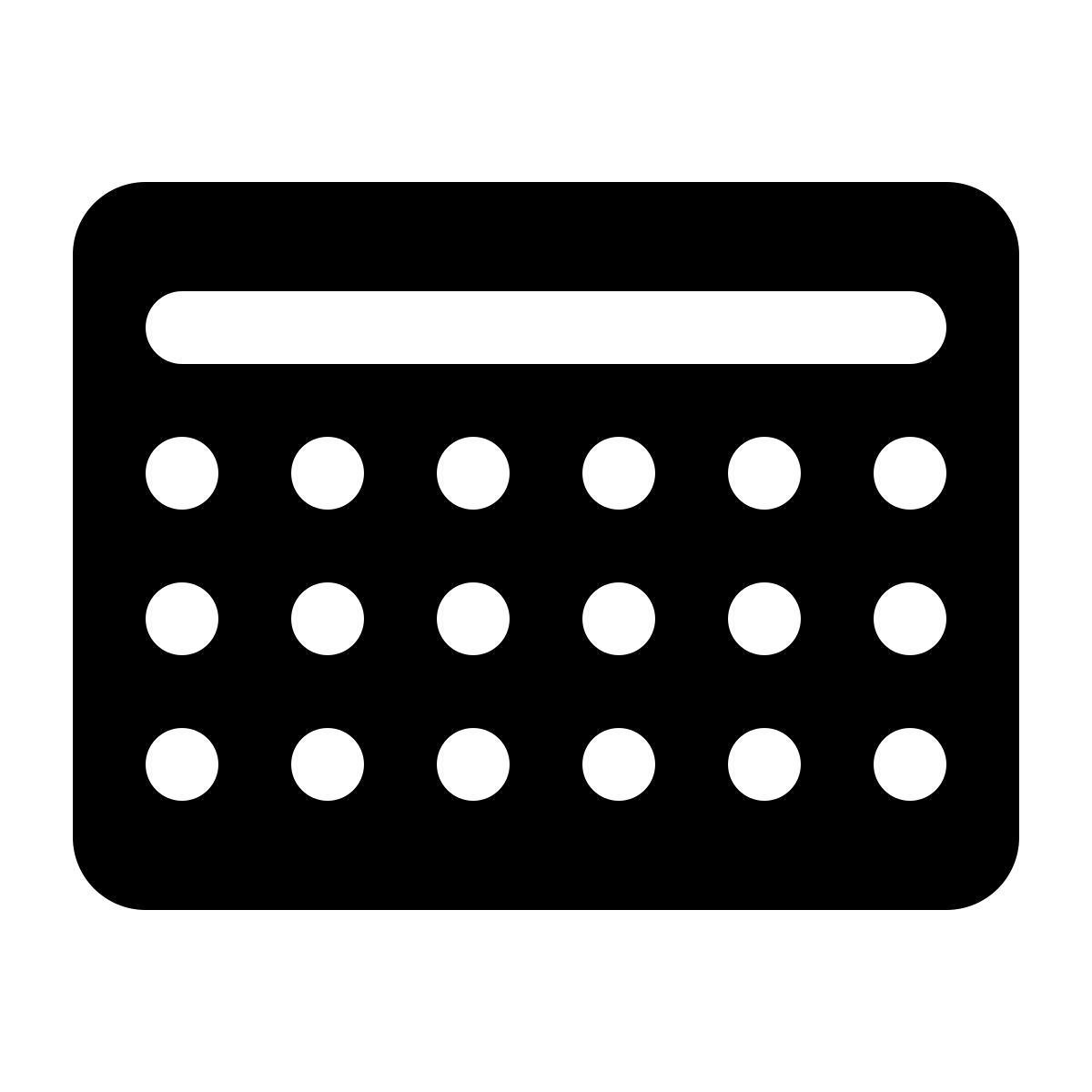 ios 17 glyph style código de tarjeta token icon