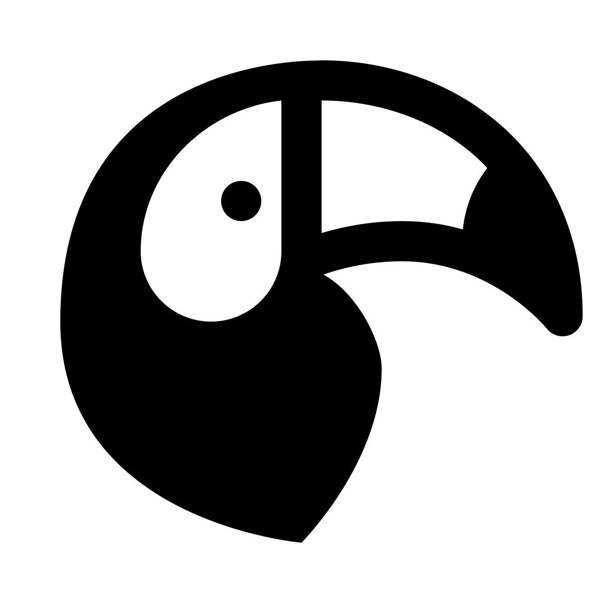 ios 17 glyph style toucan icon