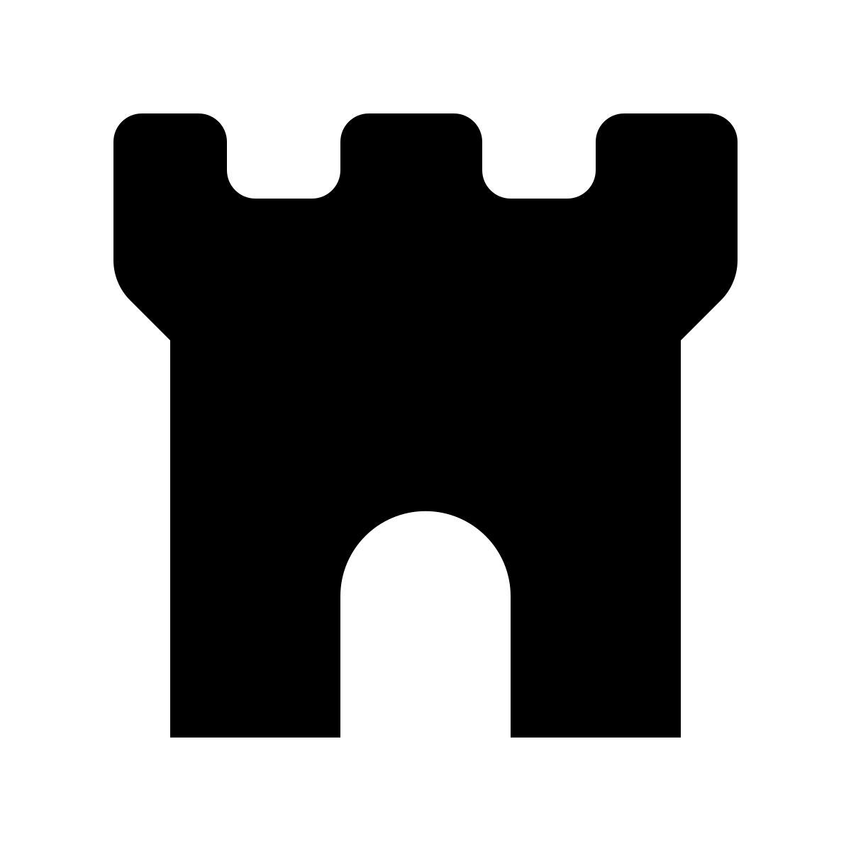 ios 17 glyph style turm icon