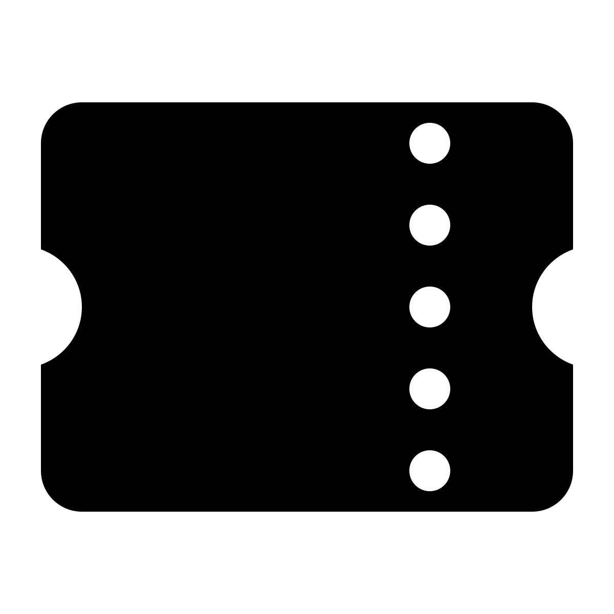 ios 17 glyph style 기차표 icon