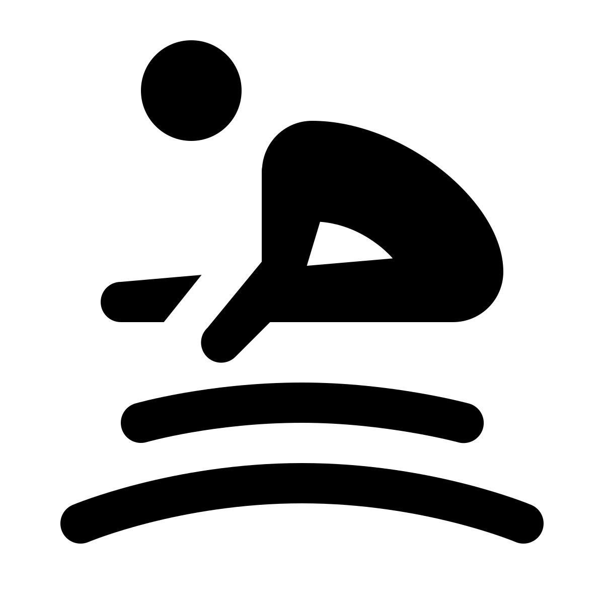 ios 17 glyph style gimnasia en trampolín icon