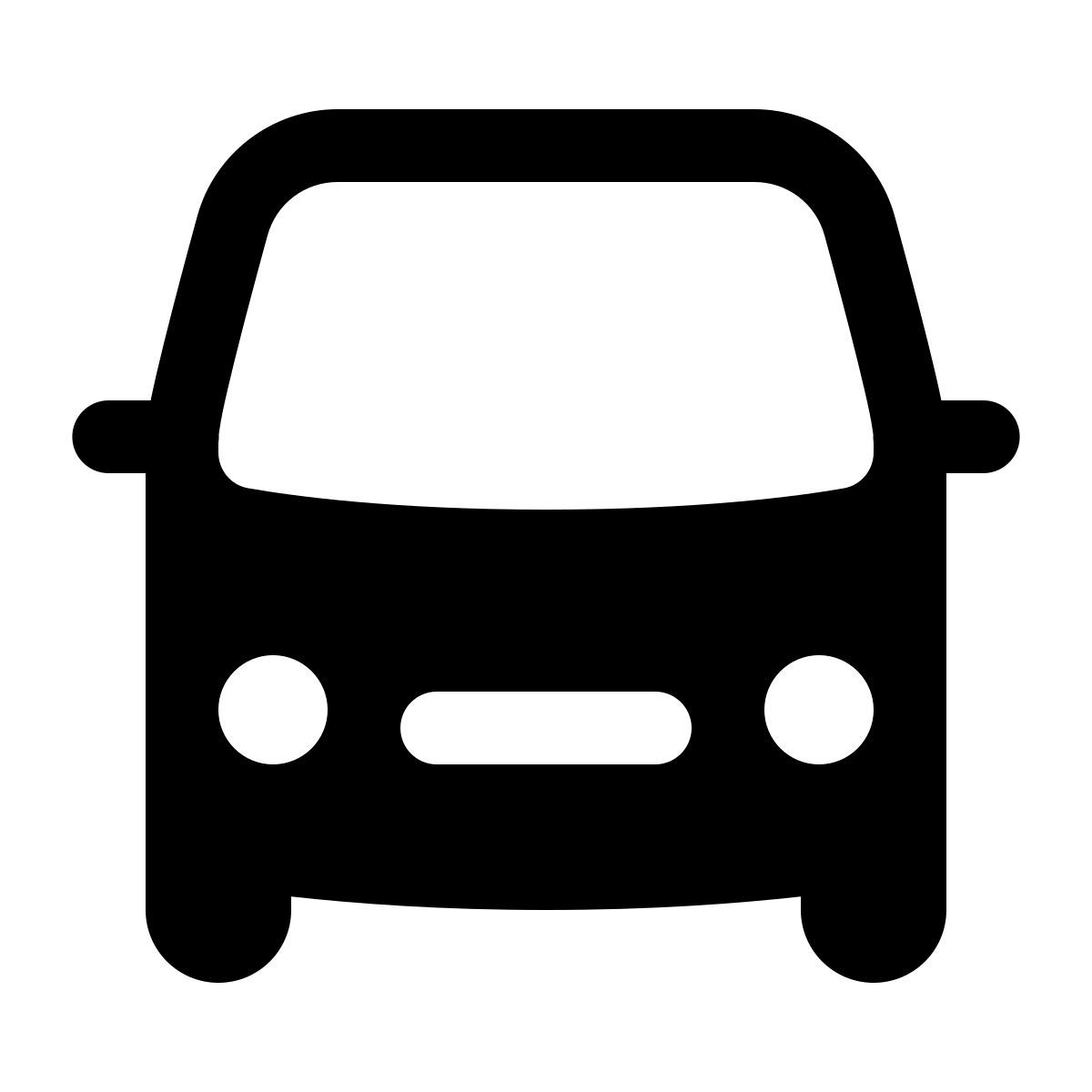 ios 17 glyph style transporte icon