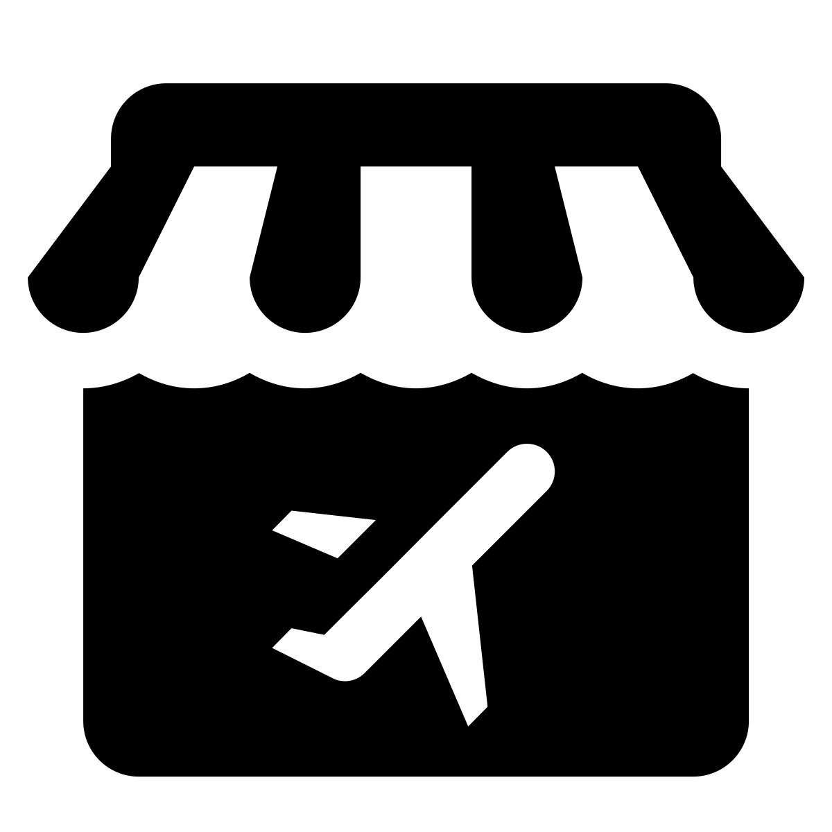 ios 17 glyph style agencia de viajes icon