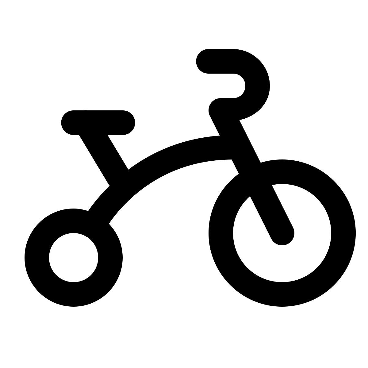 ios 17 glyph style tricycle icon