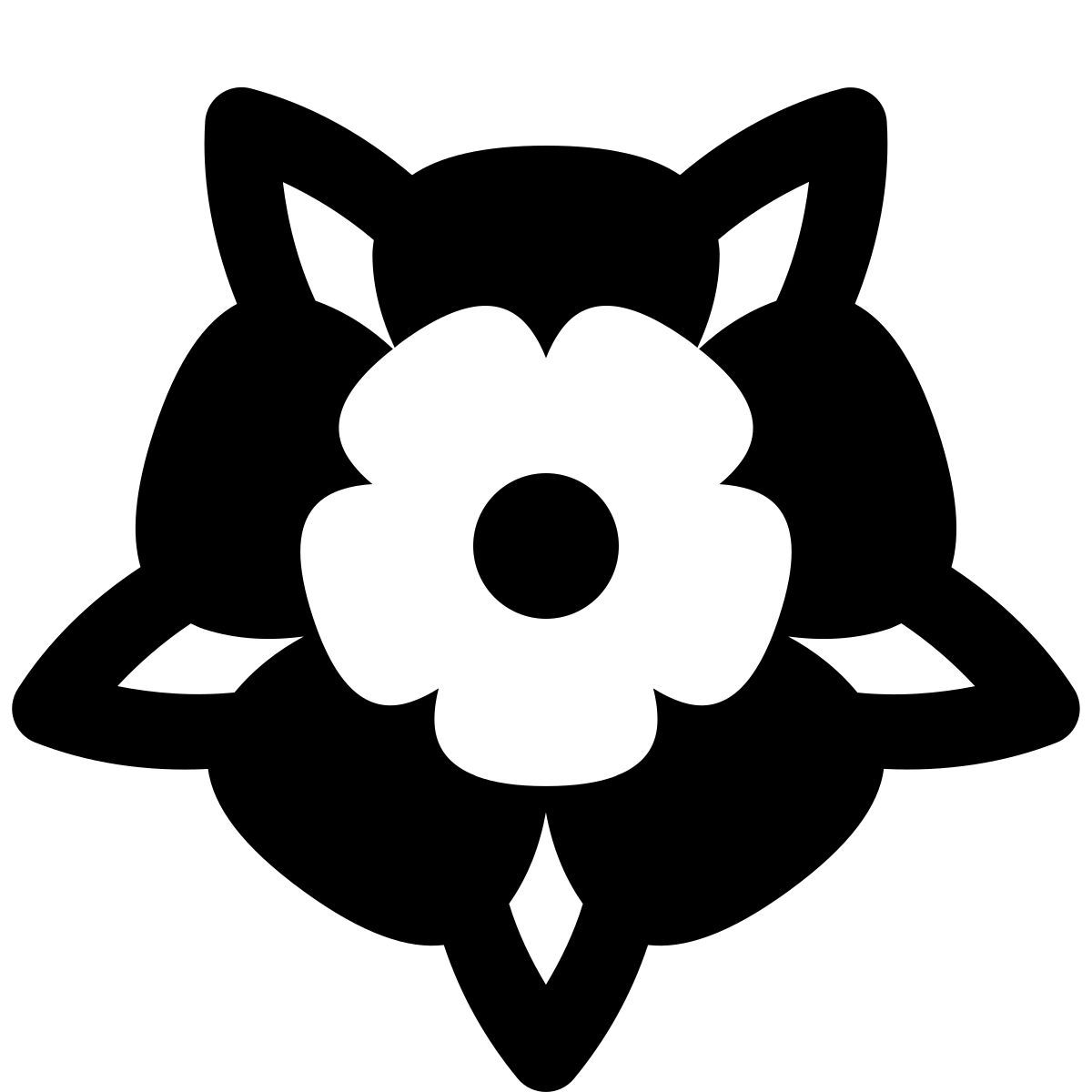 ios 17 glyph style 都铎玫瑰 icon