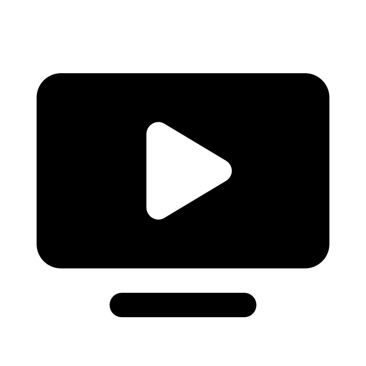 ios 17 glyph style 티비 쇼 icon