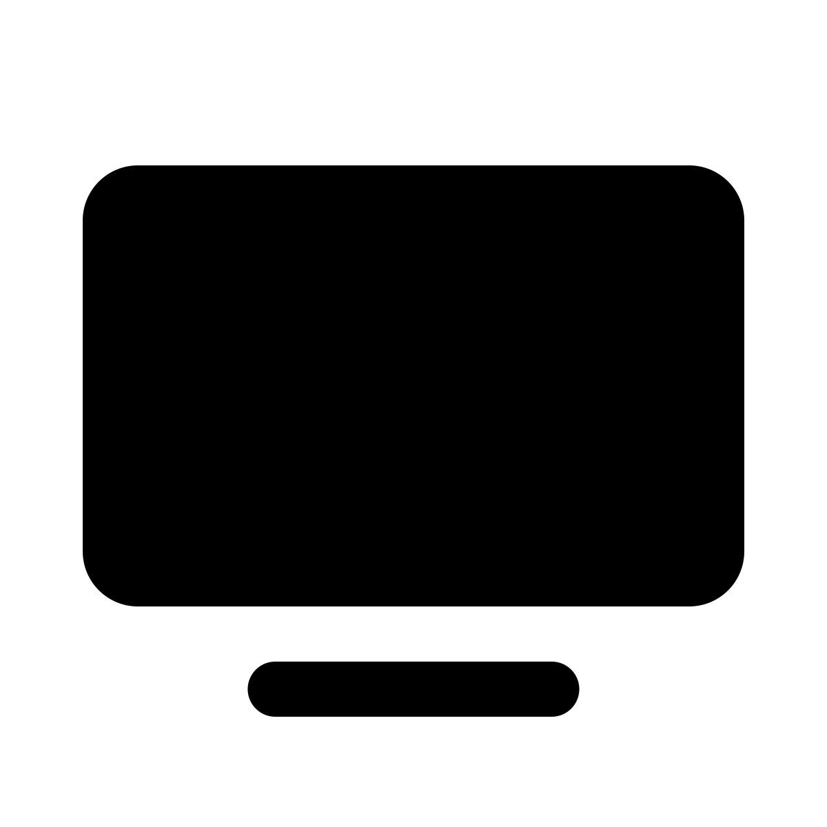 ios 17 glyph style tv icon