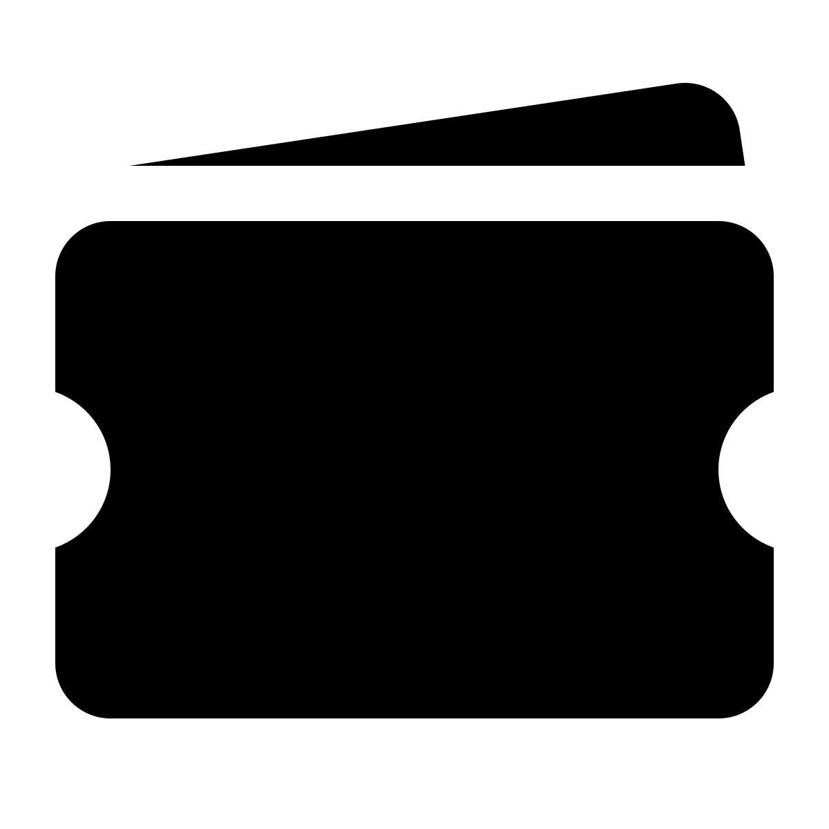 ios 17 glyph style 两张票 icon