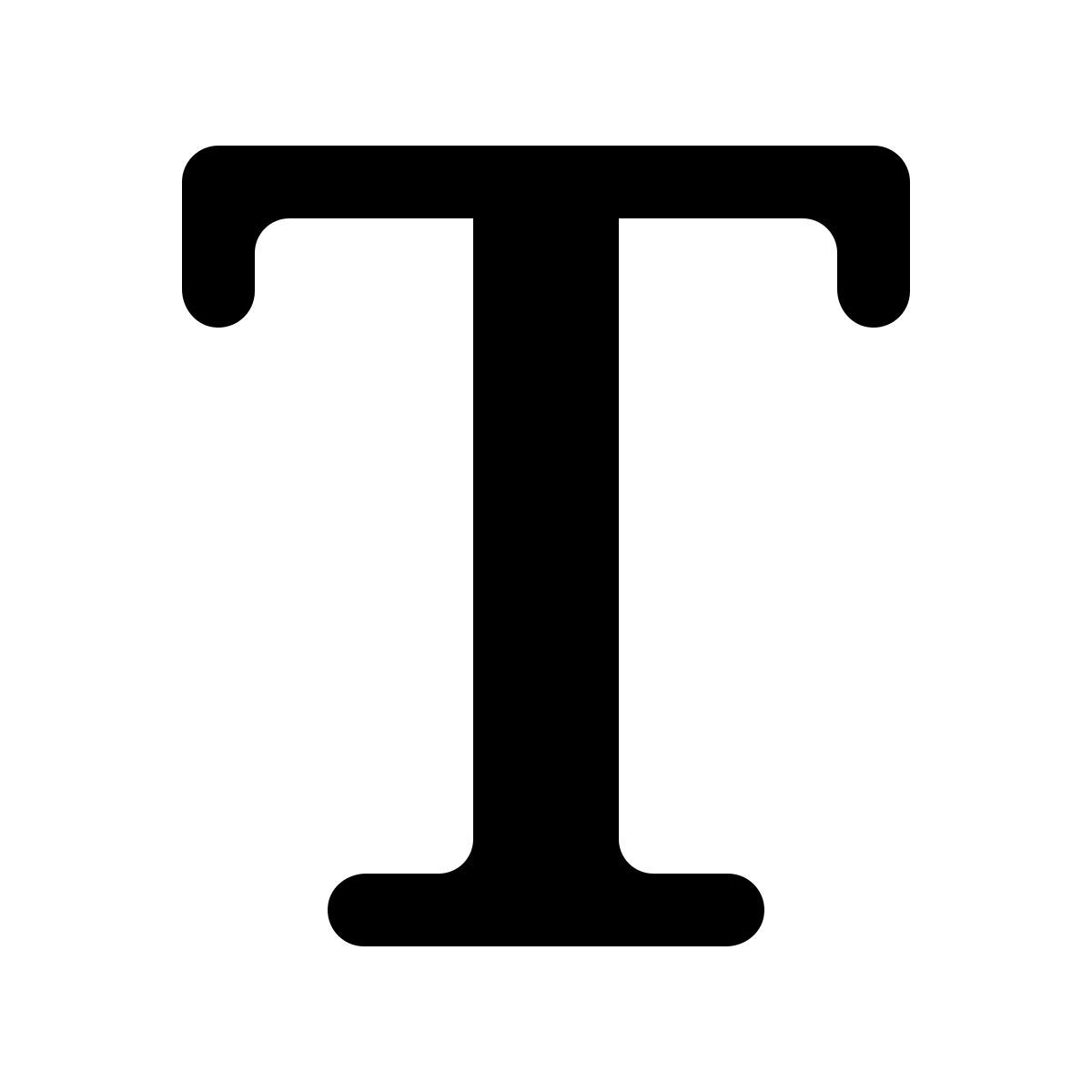 ios 17 glyph style tipo icon