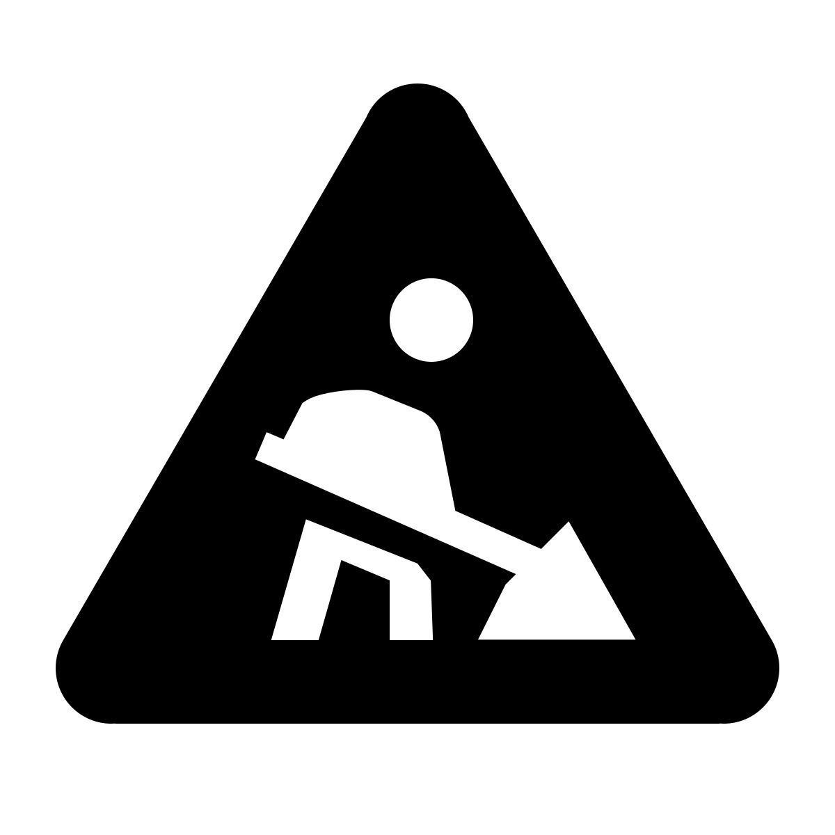 ios 17 glyph style lavori stradali icon