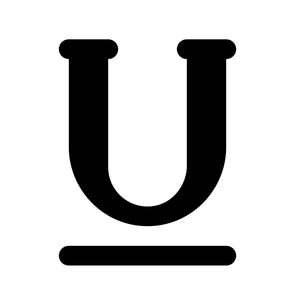 ios 17 glyph style 下划线 icon