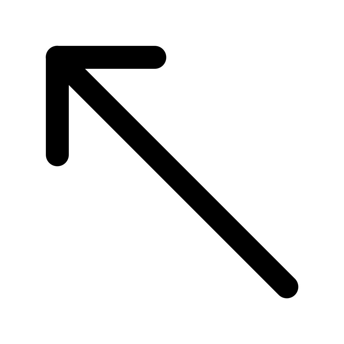 ios 17 glyph style up left icon