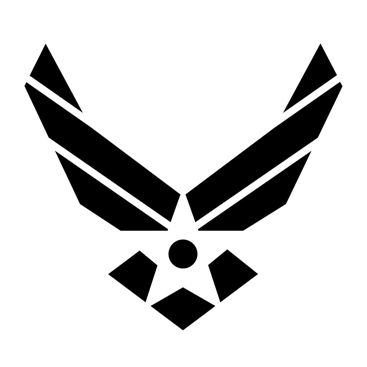 ios 17 glyph style fuerza aérea de ee.uu. icon