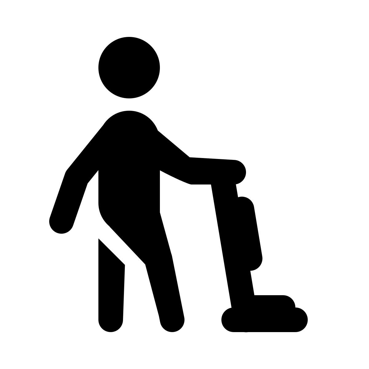 ios 17 glyph style 진공청소기 icon