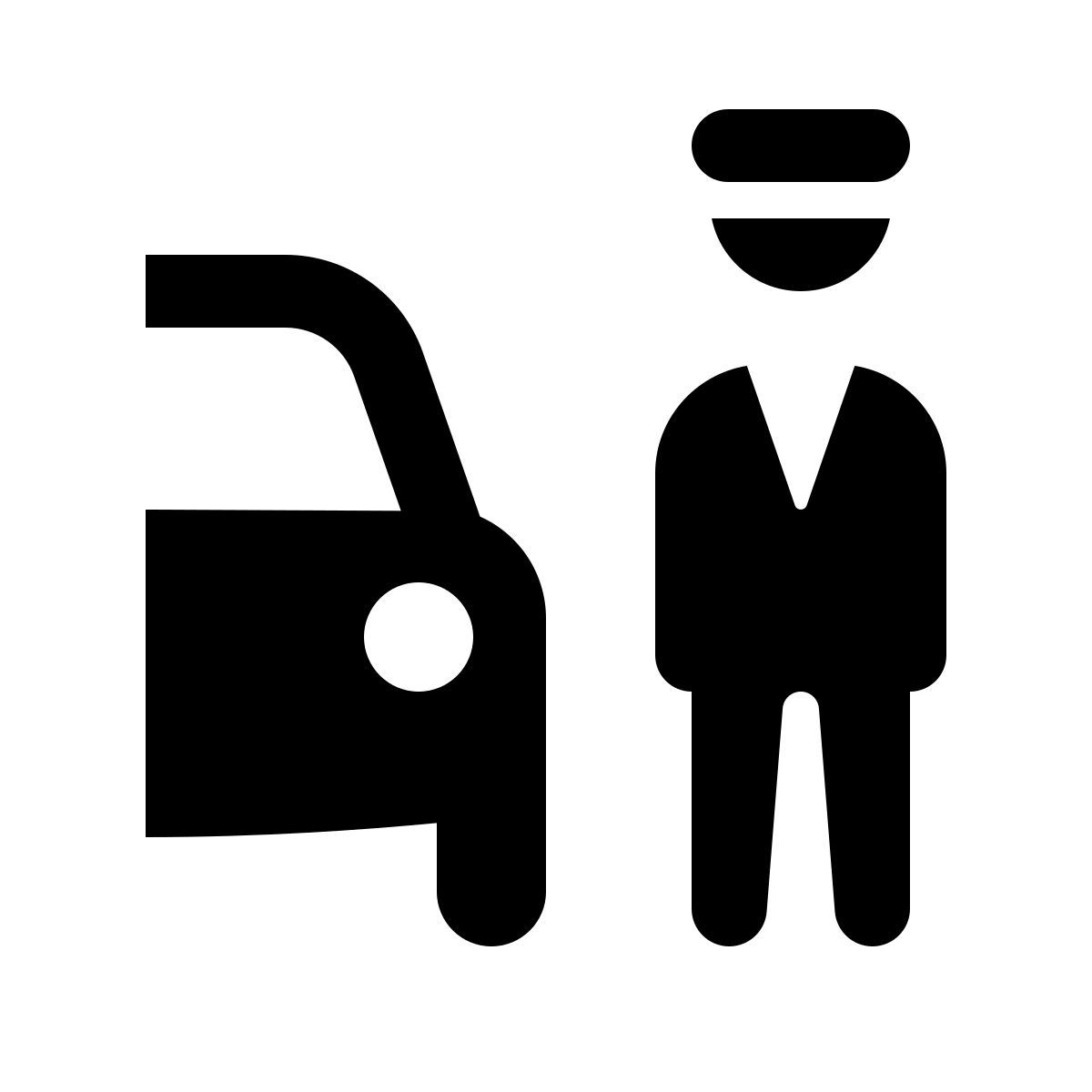 ios 17 glyph style valet parking icon