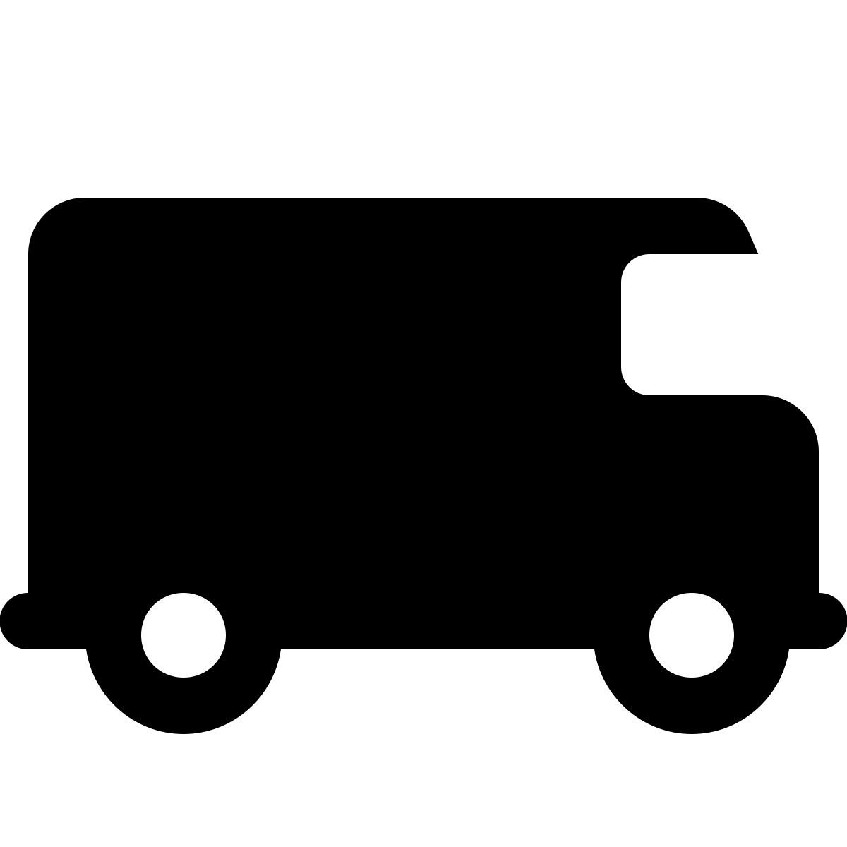 ios 17 glyph style van icon