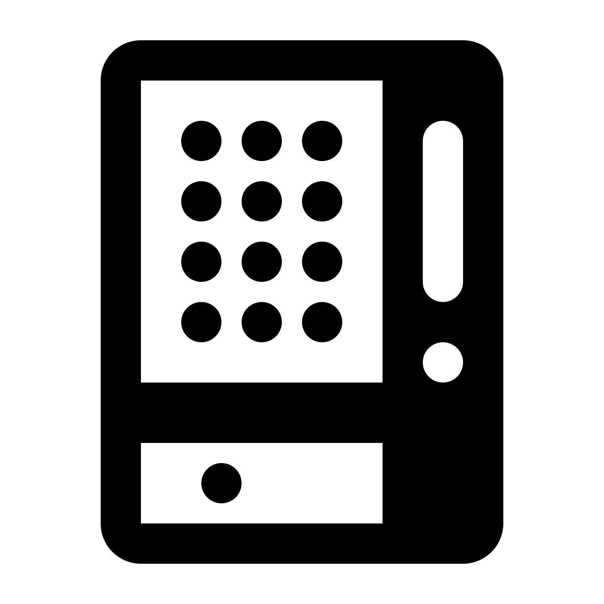 ios 17 glyph style distributeur automatique icon