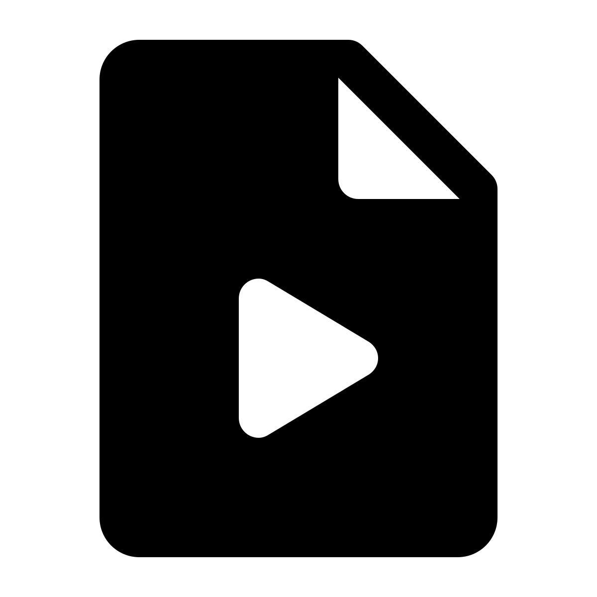 ios 17 glyph style 비디오 파일 icon