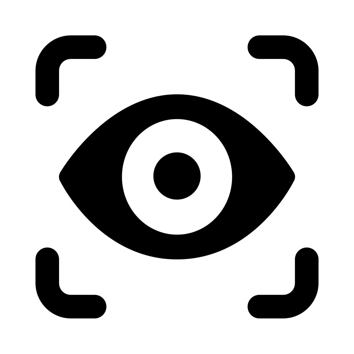 ios 17 glyph style 眼睛 icon