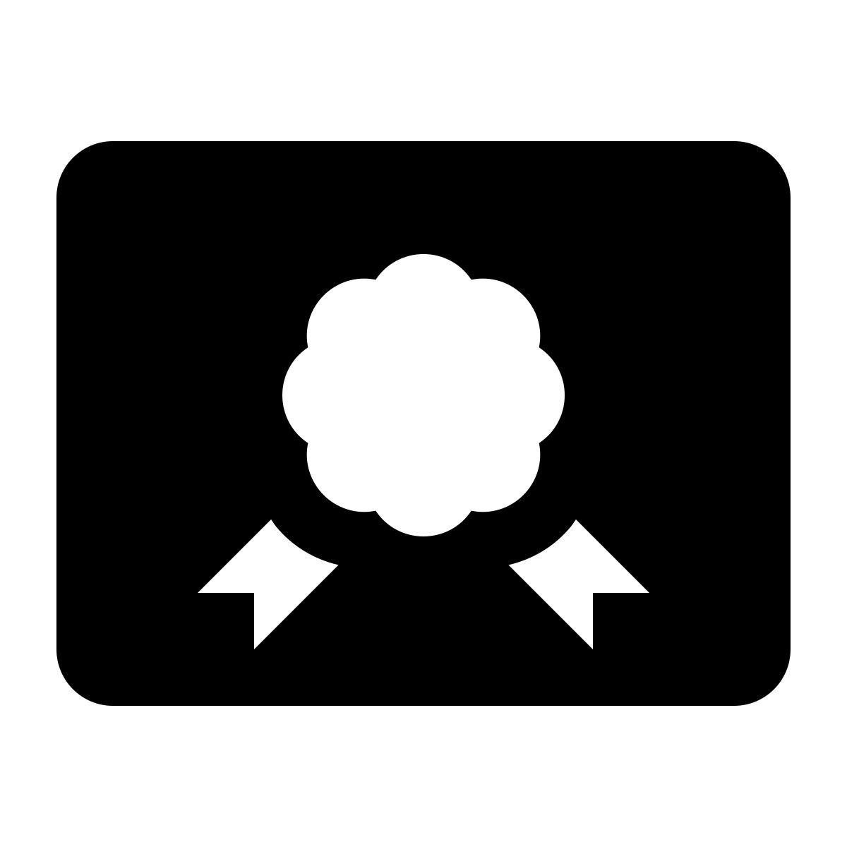 ios 17 glyph style certificado icon