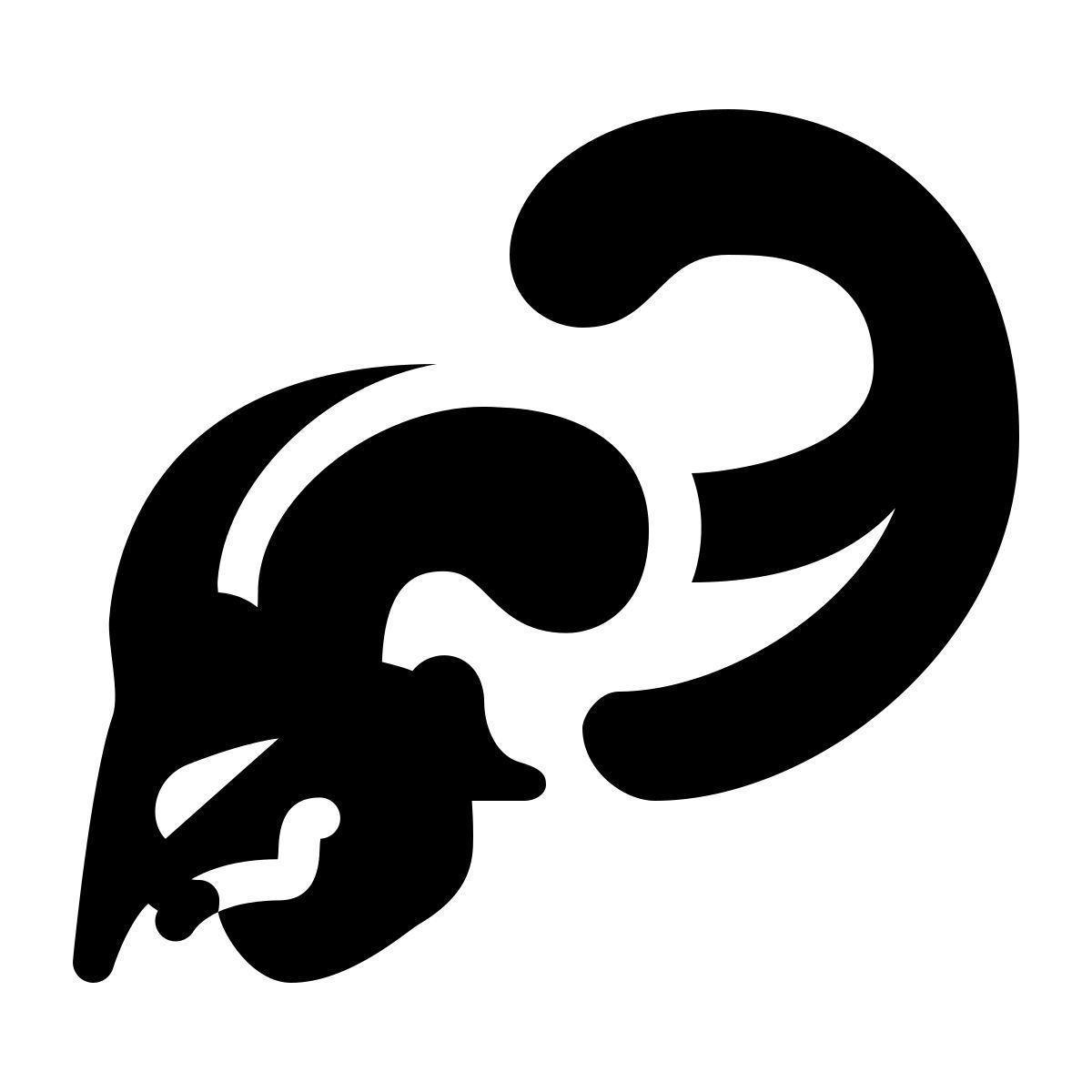 ios 17 glyph style 와양 그림자 인형 icon