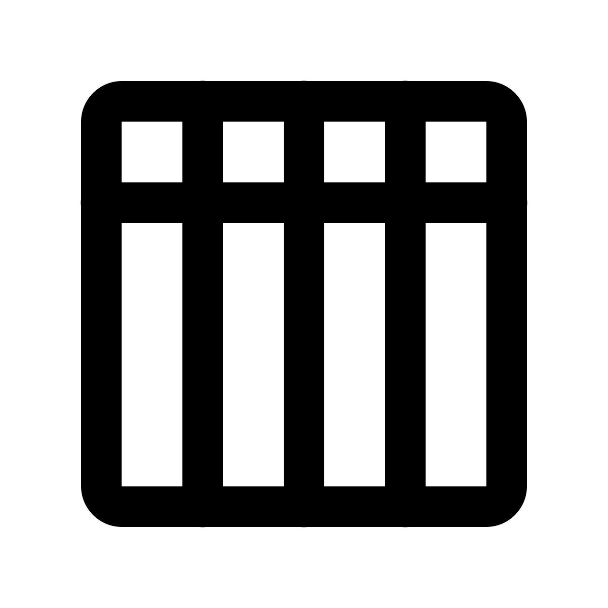 ios 17 glyph style visualización por semana icon