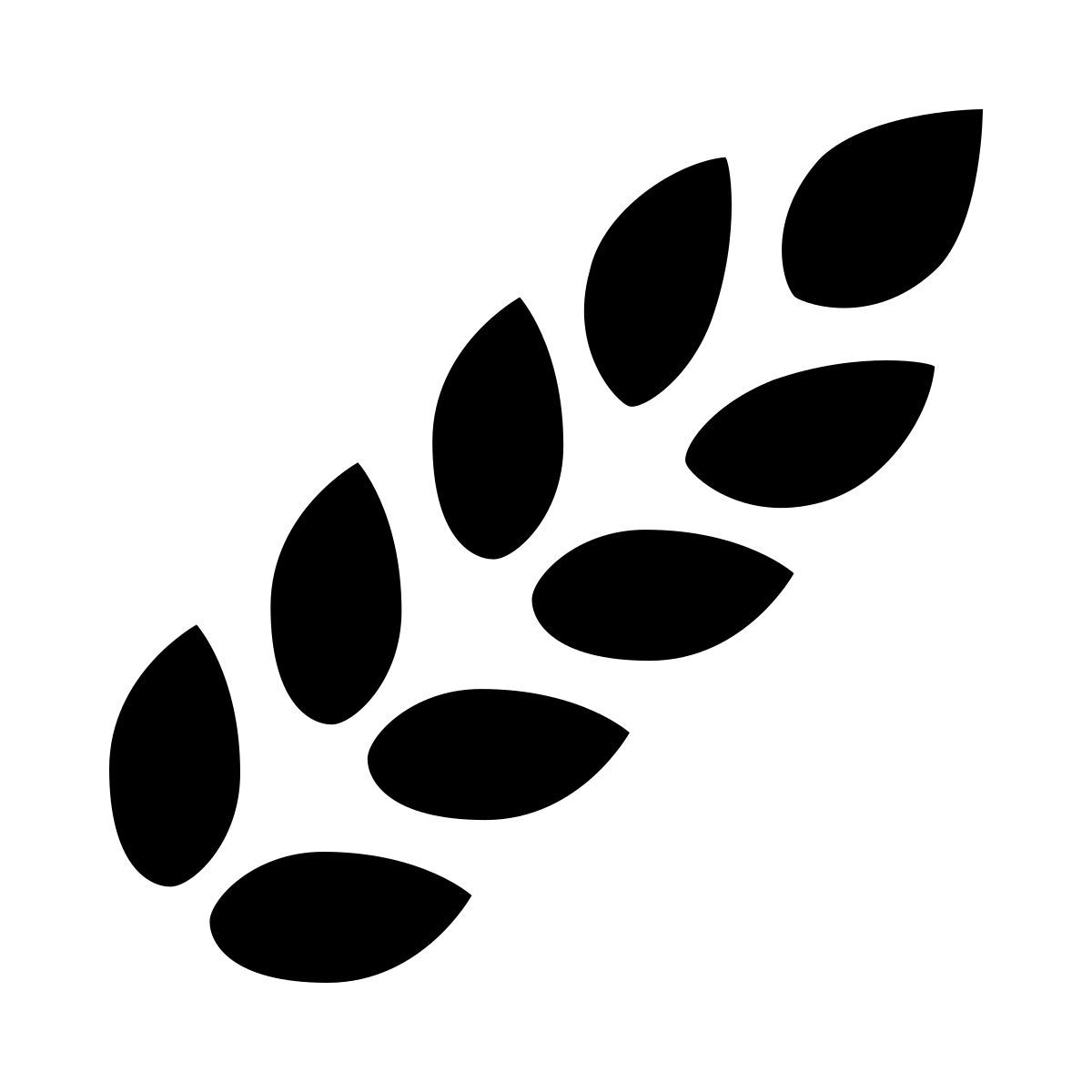 ios 17 glyph style wheat icon