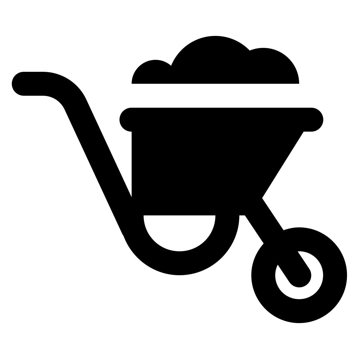 ios 17 glyph style schubkarre icon