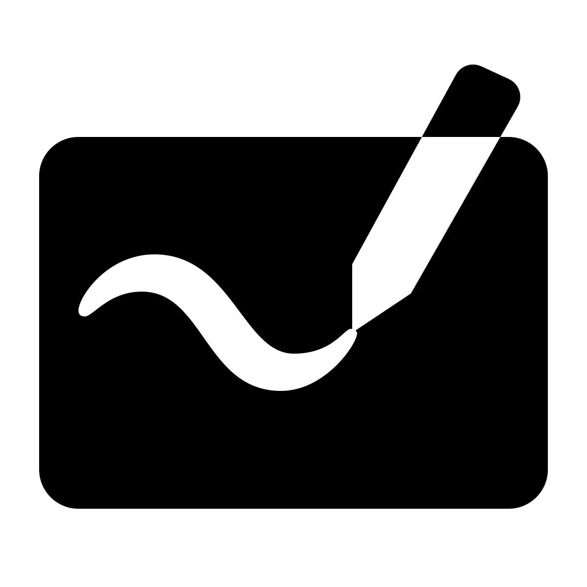 ios 17 glyph style tableau blanc icon